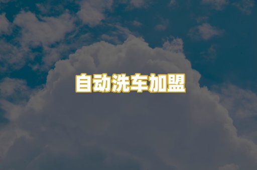 自动洗车加盟